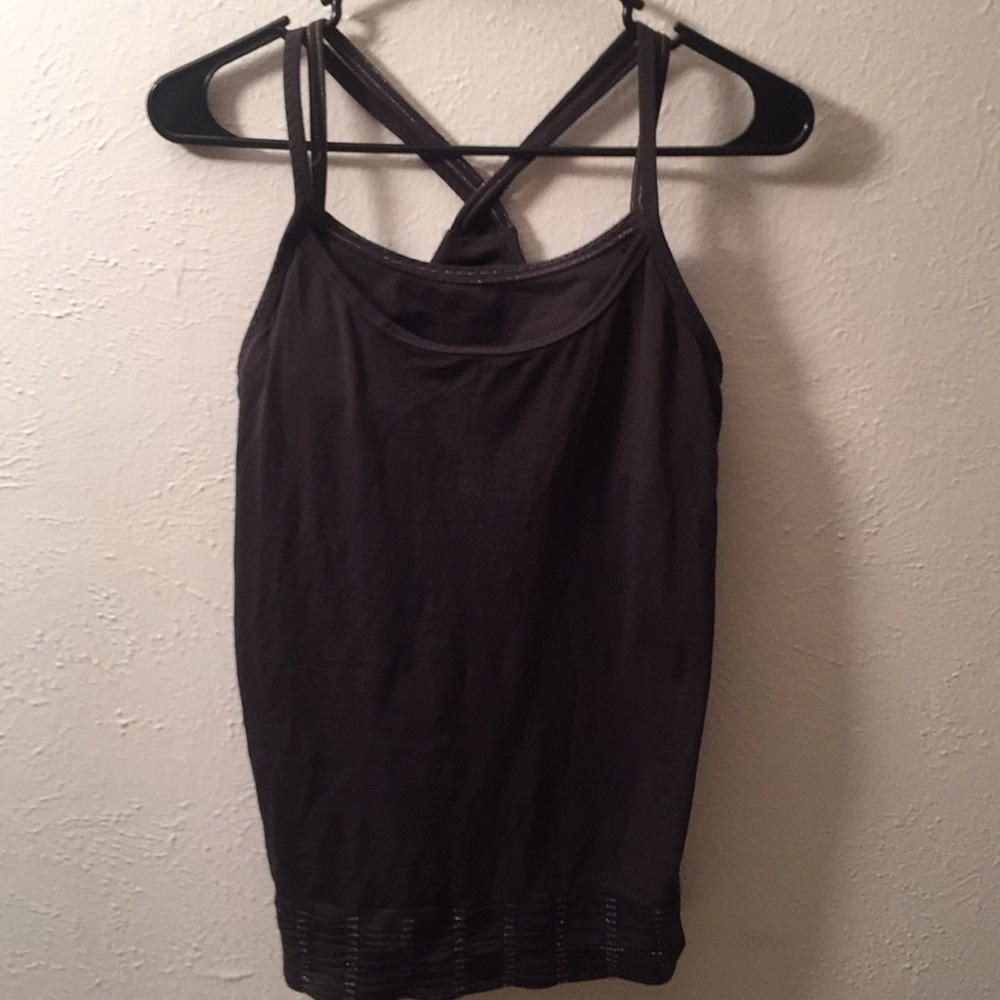 Athleta shimmer stripe namaste tank